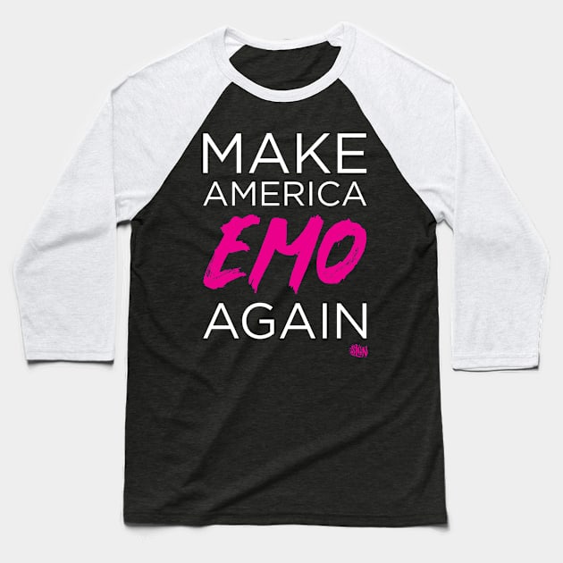 Make AMERICA EMO again Baseball T-Shirt by slgn